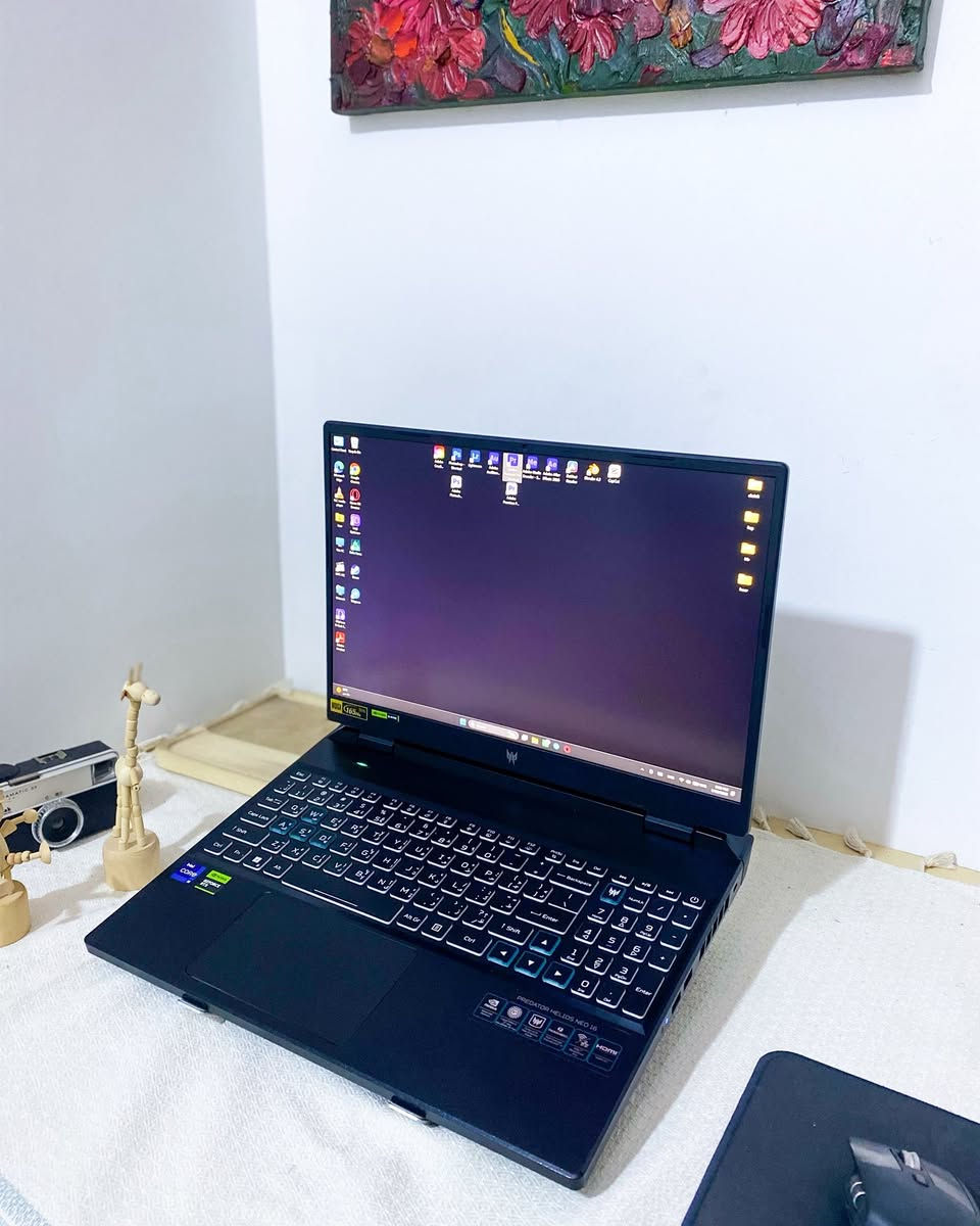 Acer Predator Helios Neo 16

• Intel Core i9-13900HX
• NVIDIA RTX 4070 8GB
• RAM 32GB DDR5 5600MHz
• SSD 1TB
• شاشة 165Hz
• قياس 16 إنچ

✅ نظافة 95%
✅ جميع الملحقات الأصلية موجودة
✅ الشاحن الأصلي + الكارتونة
✅ استخدام مرتب وخالي من المشاكل

مناسب للمونتاج، التصميم، الألعاب والرندر الثقيل.

السعر: 2,200,000 دينار عراقي
قابل للتفاوض 

الموقع: بغداد


**إذا كنت صاحب هذا الإعلان وتريد حذفه لأي سبب، رجاءا أرسل رسالة إلى الدعم الفني**