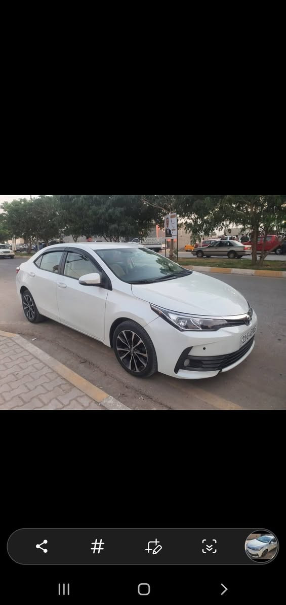 كورلا خليجي موديل ٢٠١٧ سياره كله على وضع شركه محرك كير بيه هاي ضربه موضحه بسونار لبيع سياره موجوده بخانقين ماشيه هسه ٥٨الف ***********
