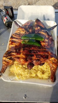 سمك مسكوف ع حطب فواكه ودجاج ع الحطب ع تمن ومرق ب12 للحجز 07740509038 و...