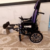 كرسي شلل رباعي • استعمال قليل • قابل للطي