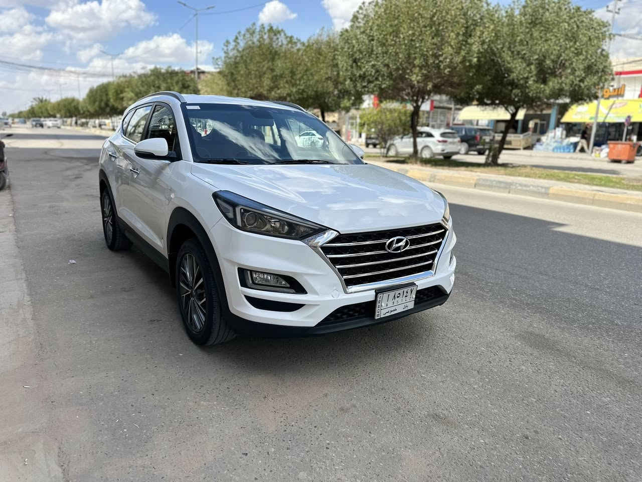 *********** سعر186  هونداي توسان موديل 2019 وارد خليجي مكفول من حادث وصبغ وتبديل موصفات فول من عده بنرامه بصمه كشنات جلد جكليتي يداد نيكل لد امامي خلفي حساس مامي خلفي كامره شاشه جبيره ويل كب كروم تحكم ستيرن جهتين تبرد مامي خلفي محرك حدادية تبريد مكفوله سعر186 تحويل مباشر مكان سيارة كربلاء ***********
