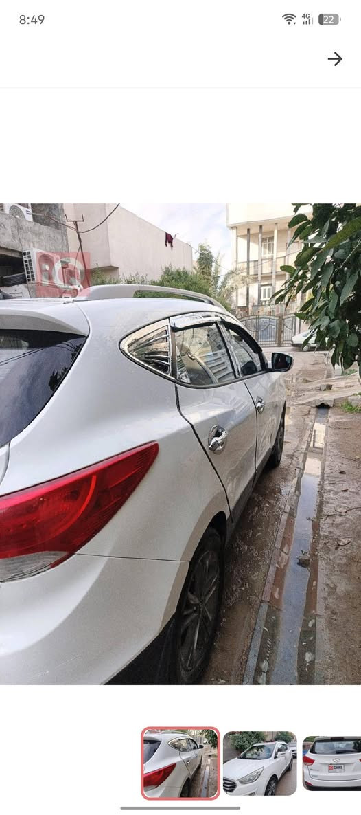 السلام عليكم
توسان 2015 خليجي 
رقم ديالى
ماشية 134 الف كيلو حقيقي
كير محرك بلاد ما مفتوحات 
صبغ جاملغ ونص بابين عكس السايق السونار مرفق ضرر سطحي بدون دواخل بدون ايرباك 
مكاني ديالى/ بعقوبة 
سعر 142$ وبيها مجال 
تبريد قطعتين 
اشاير بالمري 
وباقي المواصفات معروفه 
إتصال أو واتساب ***********
