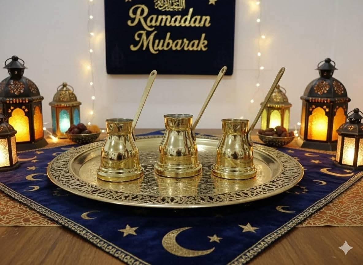 ريحة القهوة.. هي روح السهرة 🌙☕
السبرتايه" النحاس قطعة كلاسيكية جداً، وفي رمضان تتحول من مجرد أداة لصنع القهوة إلى قطعة ديكور تضفي روح "الزمن الجميل" على السهرات الرمضانية.

ما تكملتش سهرة رمضان إلا بلمة العيلة وصوت "تكتكة" السبرتايه وهي بتسوي القهوة على نار هادية.. 🕯️
سبرتايه النحاس البيور بتصميمها الإسلامي مش بس بتعمل أحلى "وش" للقهوة، دي بتضيف لمحة تراثية وشياكة لركن القهوة بتاعك في البيت.
✅ نحاس أحمر/أصفر أصلي تقيل.
✅ نقش يدوي فني.
✅ طقم كامل (سبرتايه + كنكة + صينية).
خلي قهوة بعد التراويح ليها طعم تاني السنة دي.
 #رمضان_كريم #سبرتايه_نحاس #قهوة_رمضان #ديكور_رمضاني #زمن_الفن_الجميل


**إذا كنت صاحب هذا الإعلان وتريد حذفه لأي سبب، رجاءا أرسل رسالة إلى الدعم الفني**