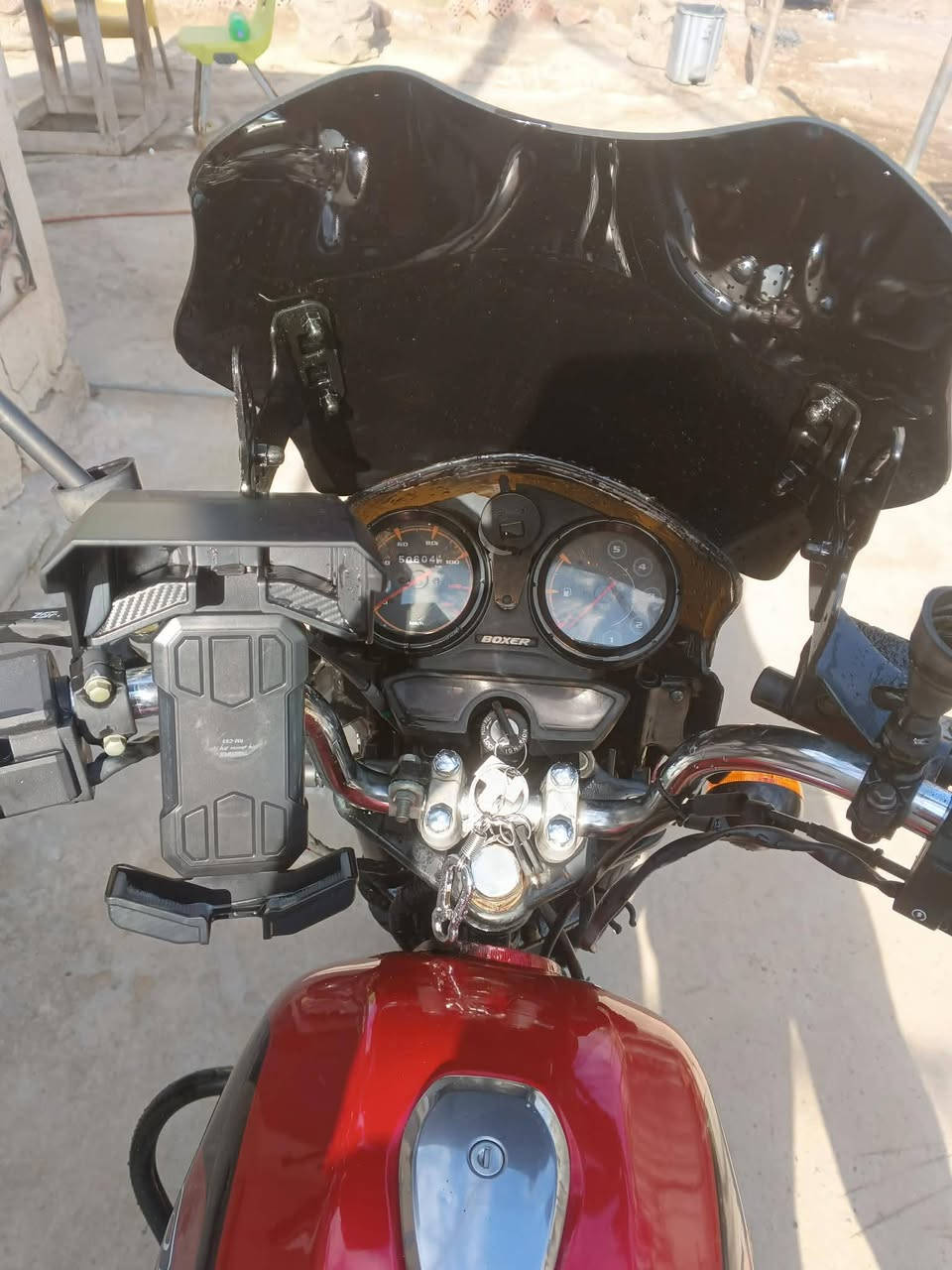 السلام عليكم دراجه بوكسر موديل ٢٣ بدون اوراق مكفوله من السرقه اوجديده سعرهه مليون او100 بغداد ابودشير  ***********
