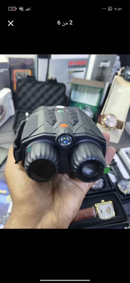 منظار ليلي نهاري بالة استخدام جدا قليل بعده بجيسه 

• يصور ليلي ونهاري واضح وبي تقريب
• تصوير حراري وملون واعدادات متنوعة
• تصوير فيديو وصور وتخزين برام 
• لايت واضائة قوية جدا وشحن يدوم فترة كلش طويلة جربته

سعره 75 الف 
متوفر توصيل والرقم *********** البصرة, العراق
