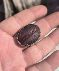 عقيق يماني كبدي • نقش سيد علي • صياغة البحرين