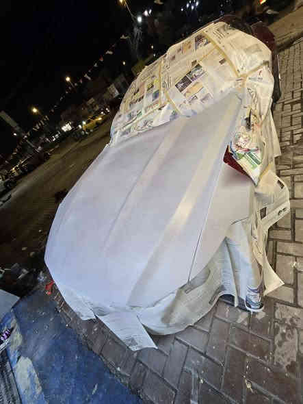 تم بحمد الله اكمال العمل على السيارة نوع  Ford Mustang صبغ بجم كامل
للأستفسار عبدالله سليم الصباغ 
***********  
العنوان الوزيرية نزلة وزارة المالية
