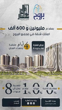 اخر الوحدات السكنية في مجمع البروج سارعوا بالحجز الي مهتم بالتفاصيل ير...