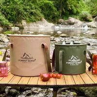 دلو قابل للطي • تخييم وسفر • مقاوم للماء