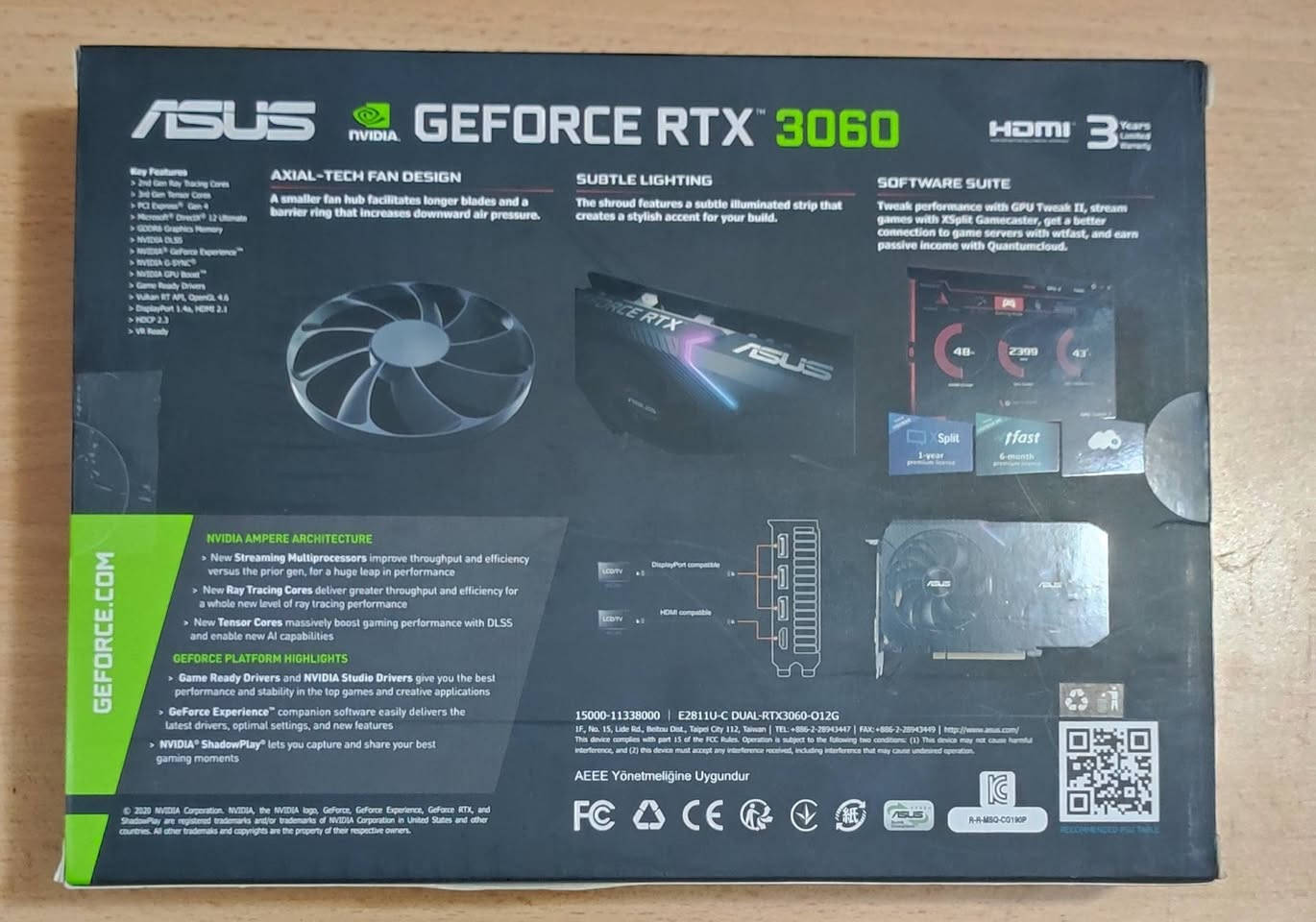 السلام عليكم
كارت شاشة للبيع 
RTX 3060 12G ASUS DUAL 
نظافة 100% بالكارتونة 
استخدام جداً قليل 
السعر 350 الف قفل سعر ثابت 
مكاني بغداد


**إذا كنت صاحب هذا الإعلان وتريد حذفه لأي سبب، رجاءا أرسل رسالة إلى الدعم الفني**