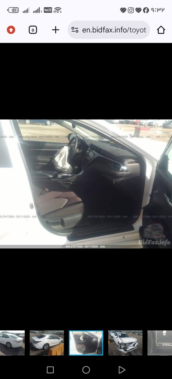 السلام عليكم ورحمة الله وبركاته
—السعر 170بيها مجال--

تويوتا كامري.        — Toyota Camry 

‏‎وراد أمريكي.     —  دركه راجع سستم  

‏‎الموديل                —  2018 

فئة                       —  LE   

حجم المكينه         —  V4/2500 

‏‎اللون                     —  ابيض  
 
ماشيه.           ——m190——

حالة السياره.    — جاملغ عكس السايق بي بارد شبر بنيد                                 معمر ومصبوغ بدون دواخل

‏‎ المواصفات المعروفه  

رقم السياره    — بغداد

‏‎موقع  السياره — الانبار حديثه

‏‎للأستفسار
***********واتساب
