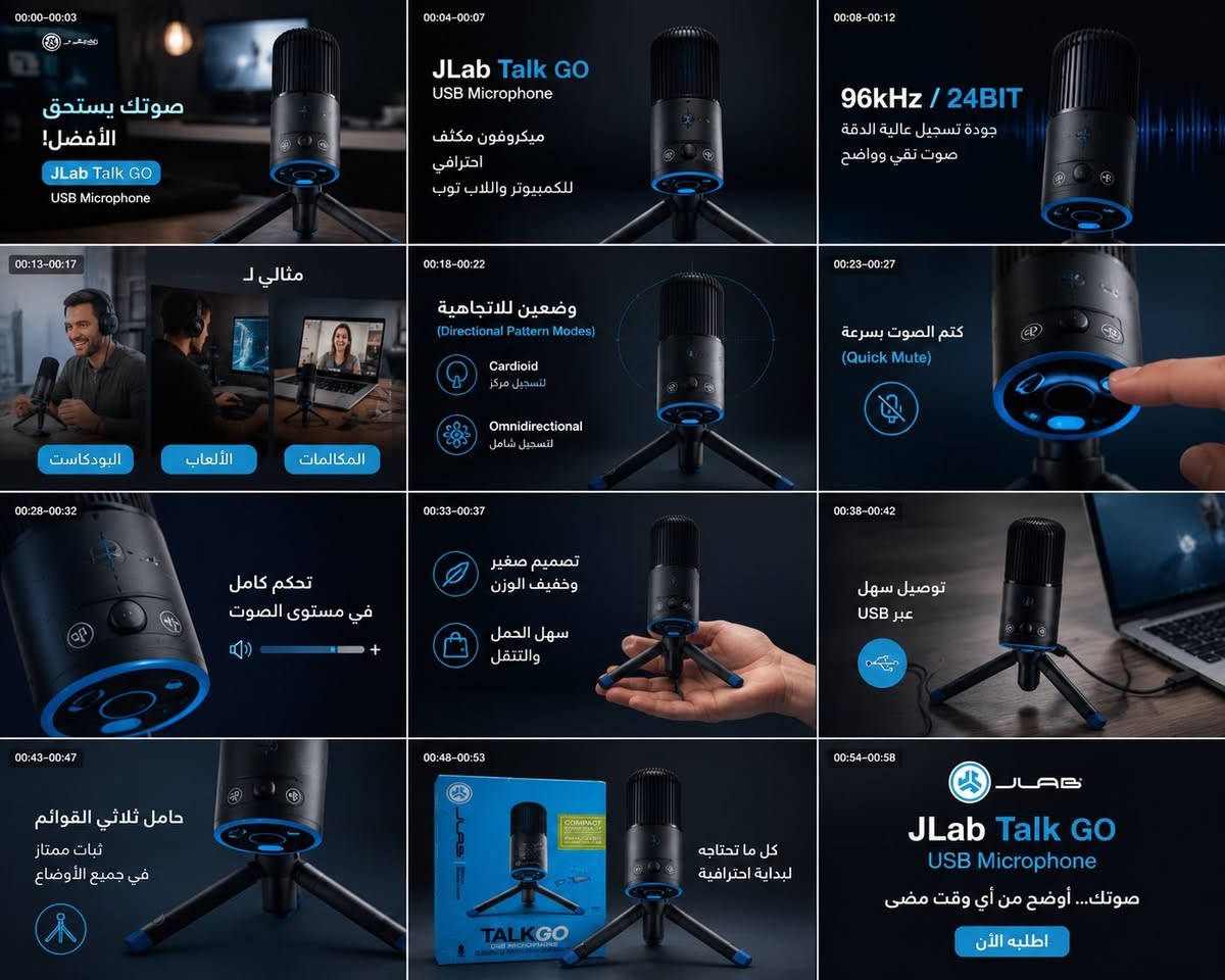 🎙️ ارتقِ بجودة صوتك مع ميكروفون JLab Talk GO USB
هل تبحث عن صوت احترافي للبودكاست، الألعاب أو الاجتماعات؟  

مع JLab Talk GO ستحصل على تسجيل نقي وواضح بجودة 96kHz / 24BIT ✨

✅ صوت احترافي عالي الدقة  

✅ وضعان للتسجيل لتناسب جميع الاستخدامات  

✅ زر كتم سريع للصوت (Quick Mute)  

✅ تحكم كامل بمستوى الصوت  

✅ تصميم صغير وخفيف مع حامل ثلاثي عملي  

✅ يعمل مباشرة عبر USB مع الكمبيوتر واللاب توب

🎮 مثالي للألعاب  

🎧 رائع للبودكاست والبث المباشر  

💻 ممتاز للاجتماعات والدراسة عن بُعد

📦 سهل الحمل والاستخدام في أي مكان  

🔥 اطلبه الآن واستمتع بصوت أوضح واحترافي أكثر!

#ميكروفون #JLab #Gaming #Podcast #USB_Microphone #بث_مبا


**إذا كنت صاحب هذا الإعلان وتريد حذفه لأي سبب، رجاءا أرسل رسالة إلى الدعم الفني**