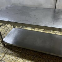 سنك سل ستيل وزن ثقيل حوض واحد ، قياس 1،50  للبيع  ومتوفر ميز سل ستيل ك...
