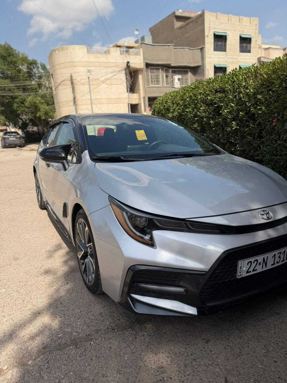 TOYOTA COROLLA SE 2022
فول مواصافات 
سقف اسود بلاد 
فتحه سقف 
بصمه دخول 
بصمه ابواب 
شاشه ابل كار بلي 
كامره خلفيه 
رادار امام وخلفي وجانبي 
تحديد مسار 
نقاط عمياء 
هاند بريك بصمه 
ويل كب رياضي بلاد 
وارد امريكي 
حادث السياره بابين فقط بدون دواخل بدون ايرباك
ماشيه 67 الف 
السياره جيده وجاهزه من كل النواحي 
رقم اربيل الجديد شرطه التحويل 
مكان السياره بغداد شارع فلسطين
السعر158 قابل للتفاوض 
للاستفسار الاتصال على الرقم
***********
