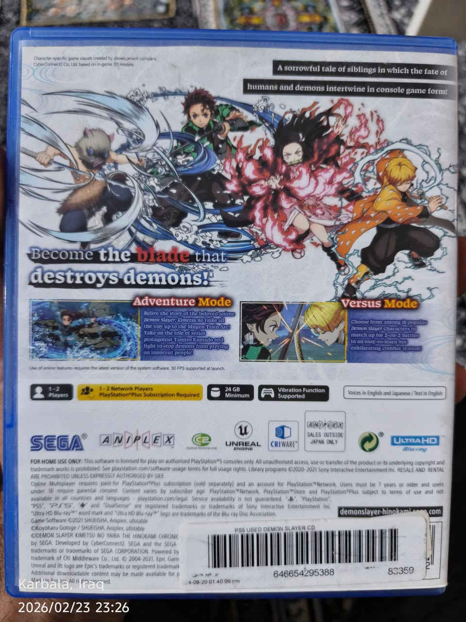 عندي هاي اللعبه بلي 5 اريد مراوس بلعبه حلوه مغامرات او اكشن ماريد حربيه


**إذا كنت صاحب هذا الإعلان وتريد حذفه لأي سبب، رجاءا أرسل رسالة إلى الدعم الفني**