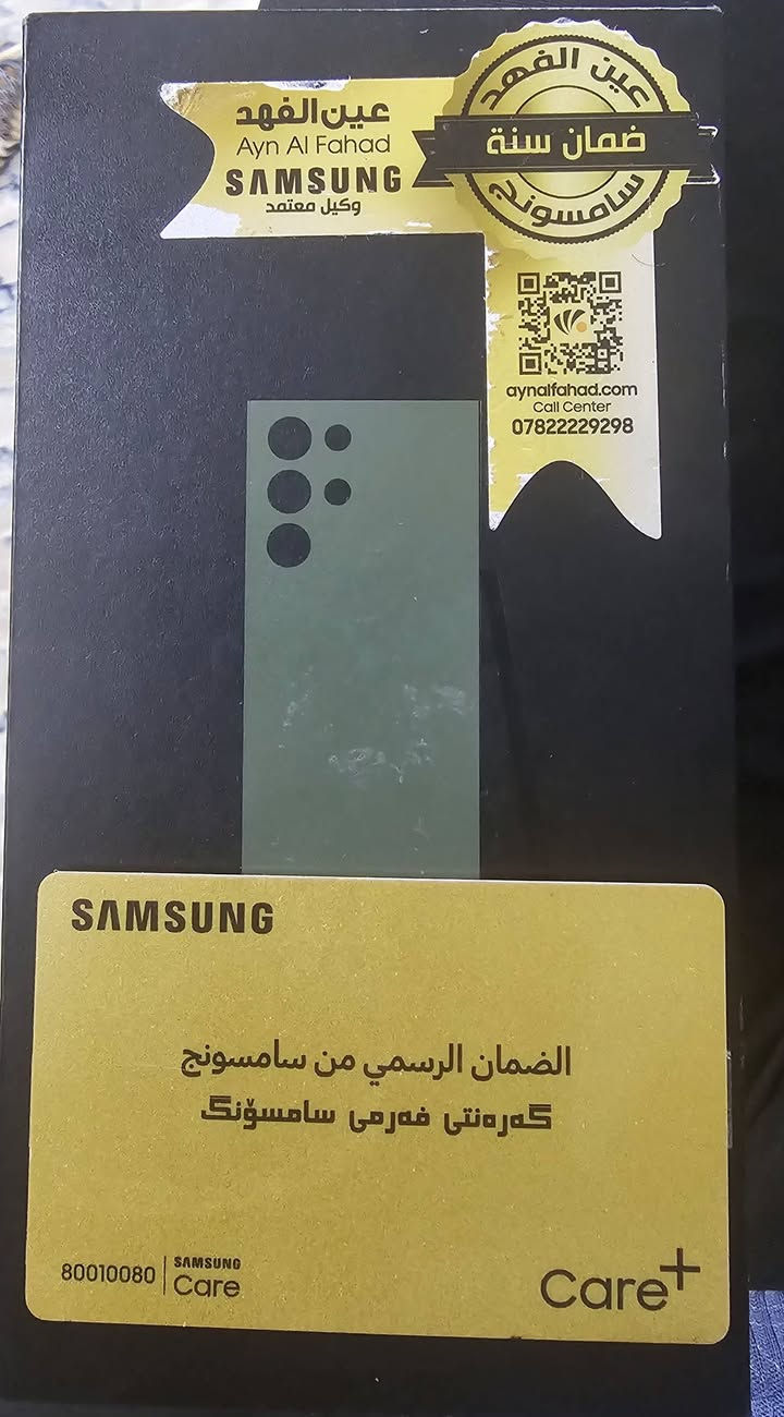 Samsung S23 Ultra (نسخة الشرق الأوسط - سيمين) للبيع أو المراوس
800 الف
​الموديل: Samsung Galaxy S23 Ultra.
​النسخة: شرق أوسط (يدعم شريحتين SIM فعالة + تسجيل مكالمات تلقائي).
​المعالج: Snapdragon 8 Gen 2 (النسخة المستقرة والقوية).
​الذاكرة: 256 جيجابايت.
​الرام: 12 جيجابايت.
​اللون: زيتوني (Green) مميز.
​النظافة: الجهاز حيل نظيف (شبه جديد) ومحافظ عليه جداً، وبدون أي عيوب أو شخوط.
​الملحقات: الكارتونة الأصلية وكامل ملحقاته.
​السعر والشروط:
​السعر: 800 ألف دينار (وبي مجال بسيط للشراي الطيب).
​المراوس: متاح المراوس بجهاز أعلى (فقط) مع دفع الفرق المناسب من قبلي.
​الموقع: الأنبار - الرمادي.
​ملاحظة: لا يوجد توصيل نهائياً، الاستلام والفحص المباشر في الرمادي للراحة والاطمئنان.
***********
