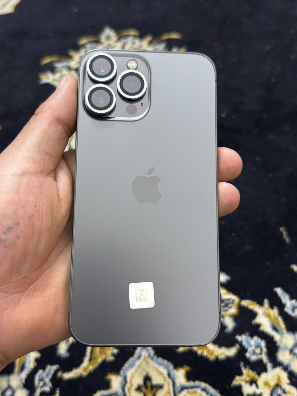 إيفون 13 برو ماكس
نضيف مامبدل بي أي شي 

البطاريه 83

الذاكرة 256

السعر 675وبي مجال بسيط 

***********
