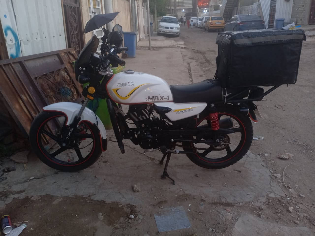 سلام عليكم
دراجه Sonlink Max1 cc200
مديل 2025
ممتعوبه دهن امزويل اصلي ابدللها
تايرات جدد اشاير عالي ناصي ليت لد كهربائيات شغاله دشبول شغال 
دراجه كامله مكمله كبل للشارع مامدود عليها سبانه جيب فيتر وتعال افحص وجيك اوراق كامله 
عارضها /900
*********** واتس اب مكاني بغداد الغزالية
