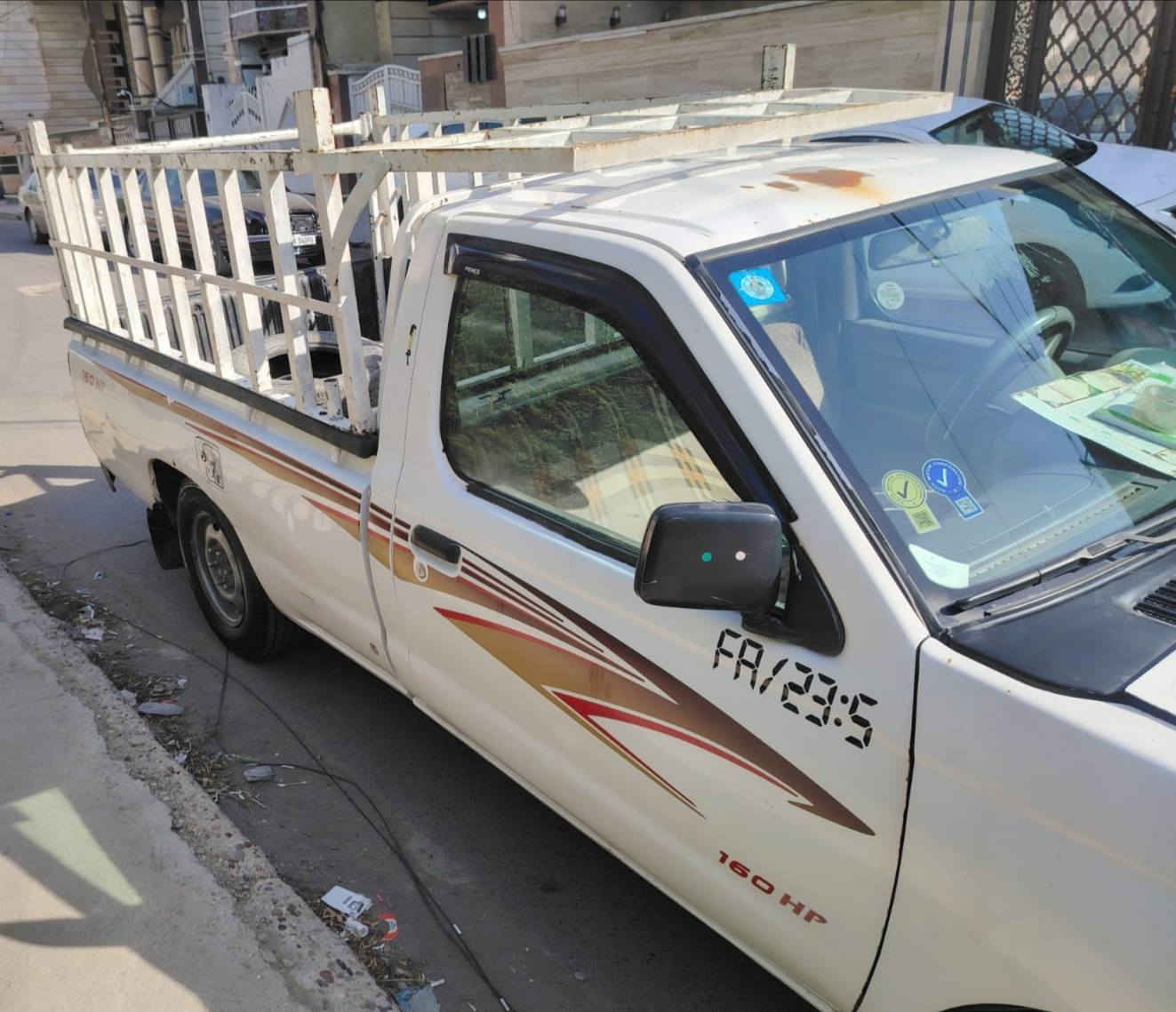 السلام عليكم.
بيكب نيسان 2002 تك قمارة ٥ حلقات
كير محرك اكسل مكفولات
حدادية جيدة
مصبوغة حزام مكفولة من الضربة والكص
رقم دولي بغداد  مكان السيارة بغداد
السيارة بأسمي تحويل مباشر
السعر ٦٥ بيها مجال 
للأستفسار  *********** متوفر اتصال. وات ساب. تليكرام
