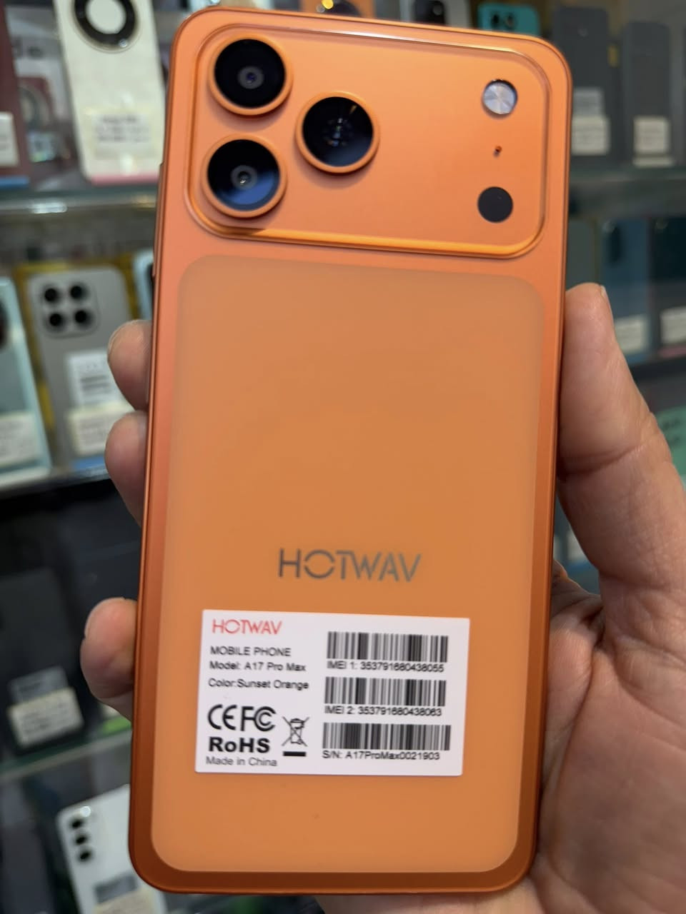 iPhone A17 Pro Max

جديد ( كبس كارتون )

السعر / 135.000 الف 👉

المواصفات 

- الشاشه : 6.75 - 120 هــــــيرتز
- الذاكرة : 128+ 6 جيجابايــــــت 
- الكامير : 13 ميگابكســـــــــــــل
- المعالج : ثماني النواه أندرويد 15
- البطارية : 5610 مللي أمبيـــــــر

للطلب والاستفسار ***********

متوفر توصيل لجميع المحافظات 🚕

العنـــــوان 

واسط - كوت - المشروع - قرب ساحــه العامل 

أبوابنا مفتوحه من الساعه 8 صباحا إلى 11 مساء
