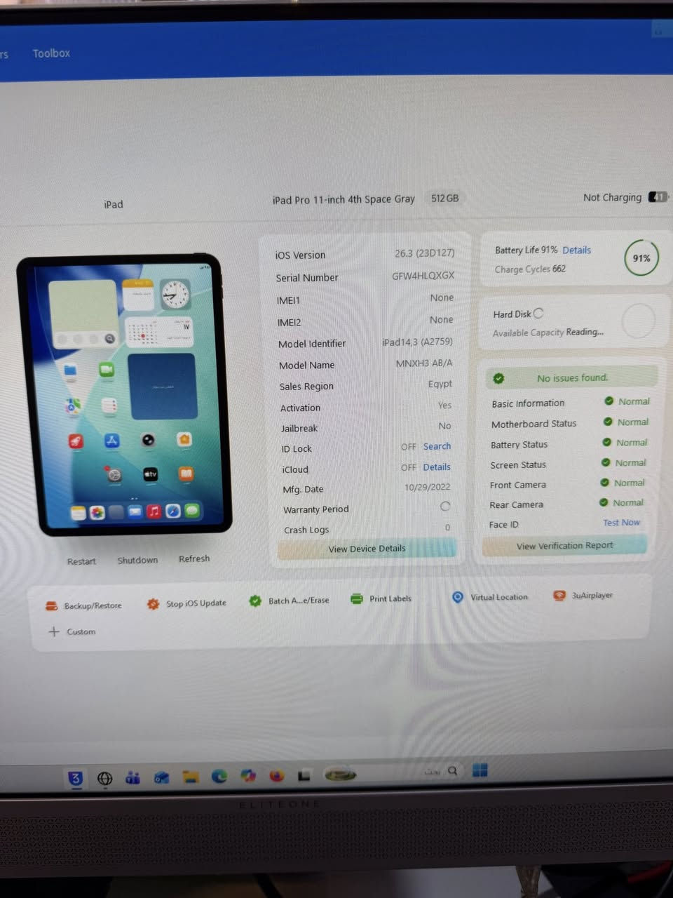 السلام عليكم اخوان
1️⃣ايباد 11برو m2 حجم 11نظافة 100/100 بطارية 91
ذاكرة 512ركز حبيبي 512 والبطارية فوك ال90
الجهاز ولا شخط بي 120فريم بوبجي وكل الالعاب والبرامج
2️⃣ايباد ريد مجك نوفا ذاكرة 256 مستعمل استعمال كلش قليل نظافة 95%مع كارتونة الاصلية
السعر:750الف وبي مجال بسيط 
السعر 850الف قفل قفل 
📍مكاني بغداد الاغظميه 
الخاص مفتوح 
رقمي //*********** وبي واتساب
