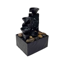 نافورة LED • بطاريات AA • أحجار ديكور