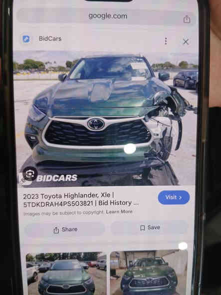 السلام عليكم "من رخصة الأدمن"
تيوتا هايلندر 
موديل : ٢٠٢٣ فول مواصفات 
فئة : XLE 
ماشية : ٥٠ ميل
حادث : مرفق مع الصور 
سعر : ٣دفتر 
رقم : *********** واتساب 
مكاني اربيل
