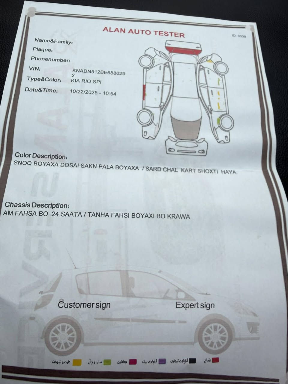 كيا ريو خليجي ٢٠١٤ فول فول مواصفات، هزه او فحص جديد سنوية إلى ٢٠٣٠،مواصفات: اشاير بالمراية، مراءة كهربائي، فتحة سقف، تحكمات ستيرن، حساسات كله شغال، كاميرا خلفية، شاشة ايپاد،نظام ايكو، ويل سپورت مكينه ١٦٠٠.  صبغ بس صندوق او السونار موجود،اربع تايرات جديده. السياره حلوه او مابيه دينار مصرف او السيارة بسمي،رقم السليمانية. السعر ٩٣ $ او بي مجال قليل. إذا شراي اتصل ***********
