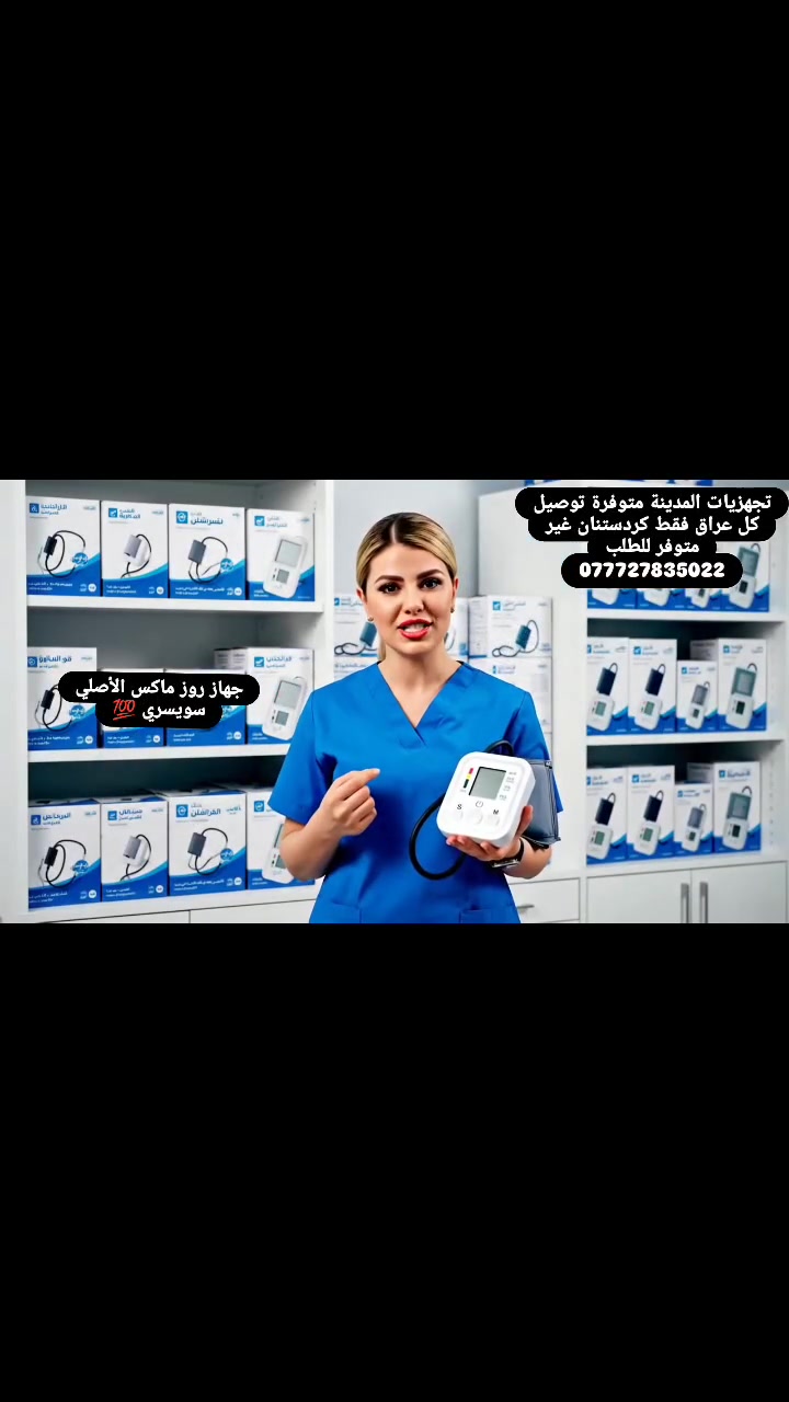 💙📟 راقب ضغطك بسهولة من بيتك!

جهاز رقمي بشاشة واضحة يعطيك قراءة دقيقة للضغط ونبض القلب خلال ثواني ⏱️

نفخ تلقائي + إيقاف ذاتي لراحة أكبر 🔋

يعمل على البطارية أو الشحن 🔌

خفيف وعملي… خلي صحتك دايمًا تحت السيطرة! 💪

للطلب :***********

