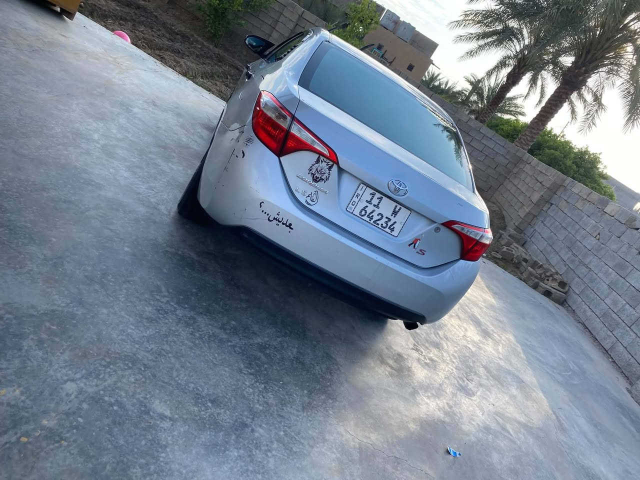 كورلا موديل2015محرك 1800كير اي تي رقم بغداد باسمي  
سياره جاهزه ضررها قطعتين جاملغ وبنيد  مكاني الرمادي 
السعر 120 رقم التلفون ***********
