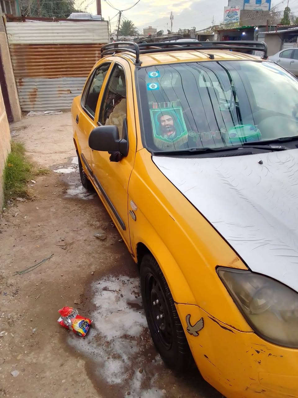 سلام عليكم للبيع طيبه موديل 2015كلشي شغال بيها تخم تاير مصفره هيئه وغرامات هزه جديده  سنويه بسمي السعر 34وبيها مجال 
الاستفسار الاتصال علا الرقم ***********
