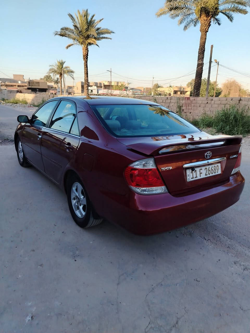ألسلام عليكم كامري 2006 محرك 4 سلندر 2400 كير أوتو متك تبريد شغال صدر جديد صبغ عام أثر جراد حادث جاملغ أمامي السياره جاهزه مابيهه اي نقص السعر 90 هاتف*********** مكاني بغداد
