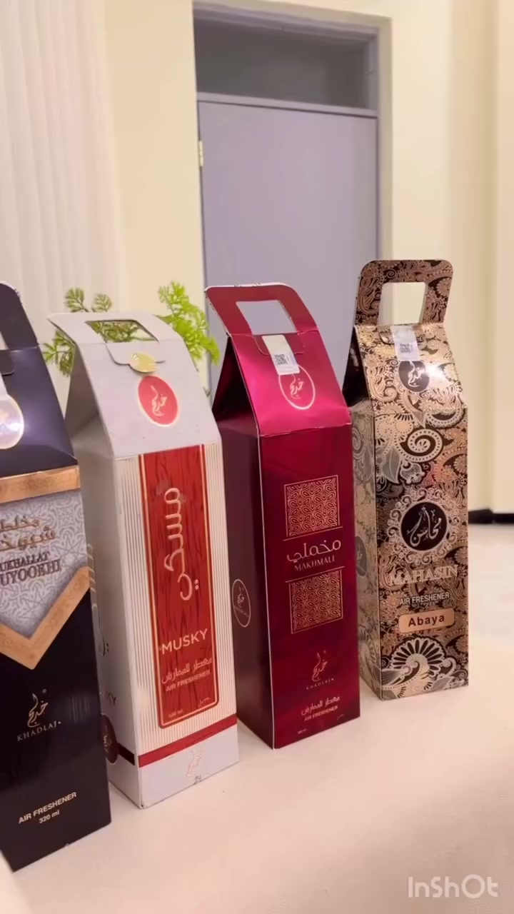 متوفر معطرات بيت ،جو ،مفارش، تخم ،عبايات،دشاديش ازواكم ، غرف النوم من شركة  محاسن وخدلج فقط هذي القطع تخفيض بيهم 
حجم العلبه ٣٢٠ مل خالي من الكحول صنع في الامارات تجربتهم ربح موخساره ممكن تقدموهن ك هديه للي ساكنين بيت جديد وتفيدكم جداً كدام الضيوف والعزايم وكلشي 😍😍😍😉


**إذا كنت صاحب هذا الإعلان وتريد حذفه لأي سبب، رجاءا أرسل رسالة إلى الدعم الفني**