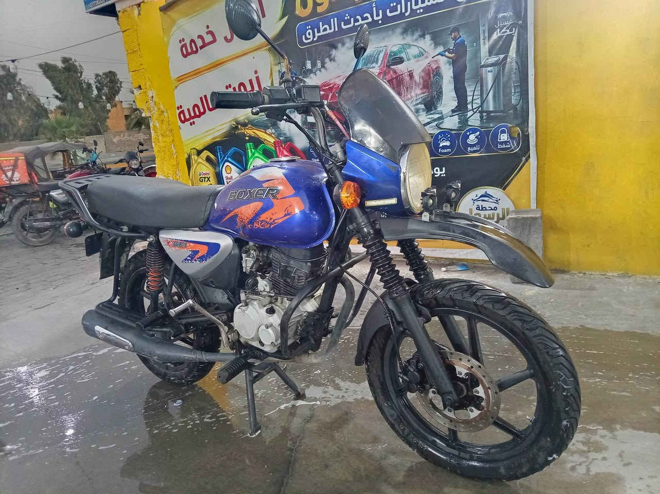بوكسر موديل ٢٠٢٣ جبلي بدون أوراق اكفله كل شي دراجه شخصيه مكينه ناعمه خرسه بيه خيط بخار كهربائيات كله شغال لايت عالي ناصي سلف هندر تايرات زوج جدد شلعه معدل خير من الله سعره ٨٥٠ بغداد الشعب حي اور***********

