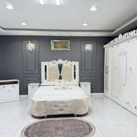 نجارة عراقية • ٨ قطع • سرير ٢٠٠×١٦٠