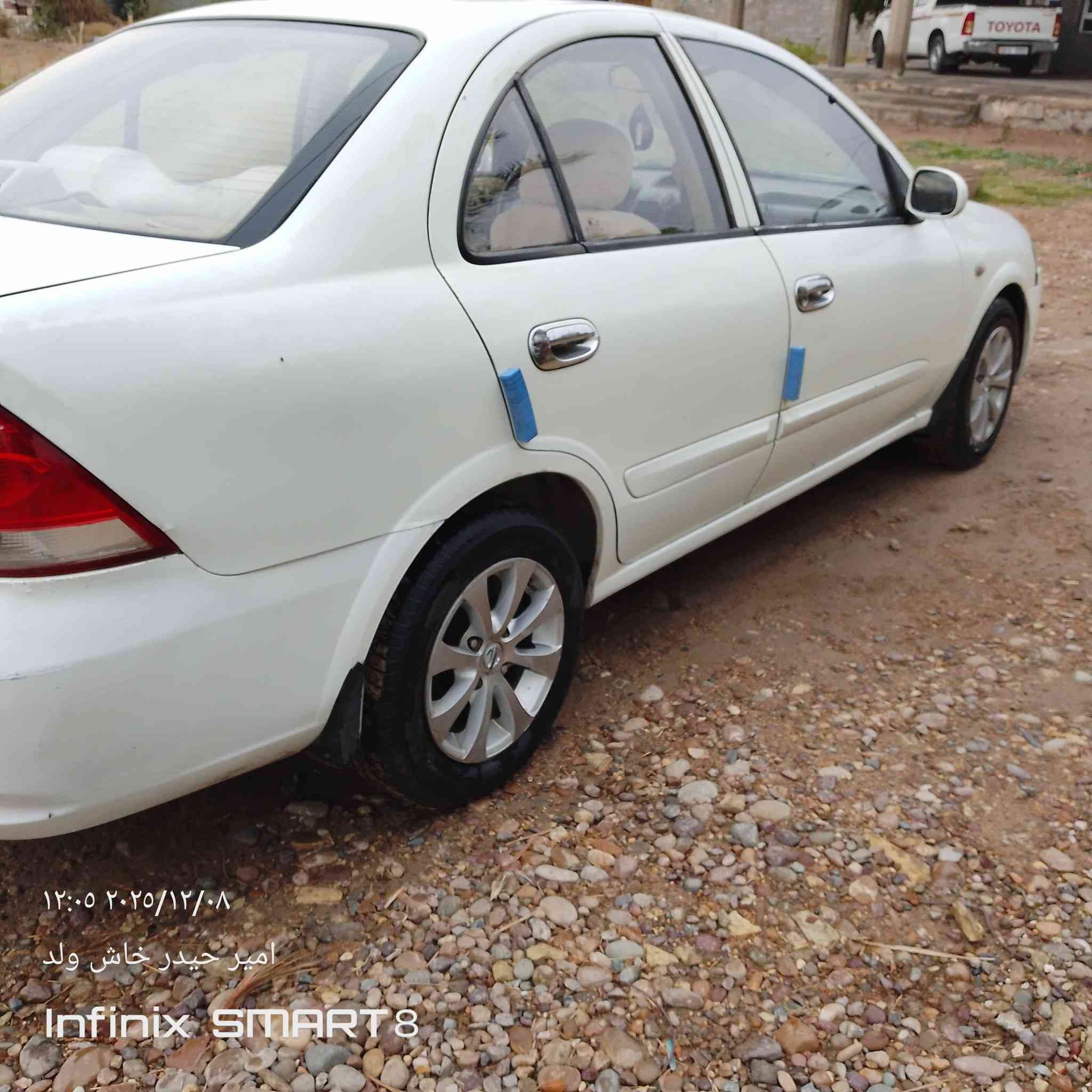 السلام عليكم نيسان صني بدي كوري 2007 رقم بغداد باسمي تحويل ثاني يوم محرك 1600 مكفول لا تبخير ولا تتقيص كير جديد  تخم تاير جديد ويل كب بلادي 
باتري جديد السياره مصبوغة حزام فقط اثر شخوط وجراد مكفوله من ضربه  مكان بغداد ابو غريب 
‏‪***********
