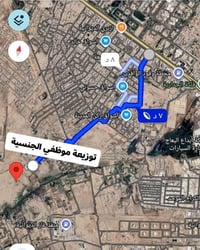 قطعه توزيعة الجنسية  على الحولي الجديد  خلف حي الجامعه  بمساحة ٢٠٠متر ...