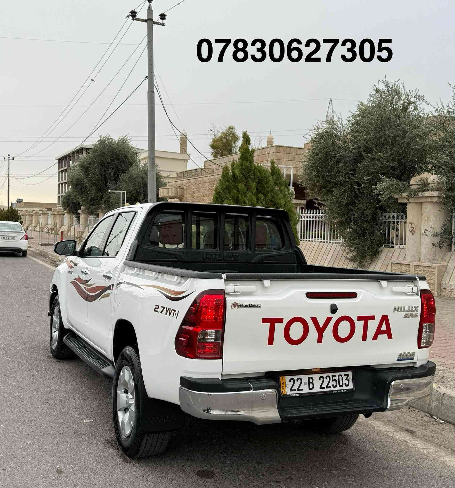 Toyota hilux 
شوێن :: قەزای سۆران
مۆدێل :: 2020 گێر عادی 
سعر :: 268 وەرەقە و مەجالێکی کەم
ماوەی رۆیشتن :: 89 هەزار کیلۆمەتر
سەیارەکە گێر و مەکینە و ئەکسل بە شەرت بێ کرانەوە
کلین تایتل دەعامی لۆ دەعامی بە شەرت بێ سبوغ بێ سارد
whatsapp :: 0783 062 7305 سوران, أربيل
