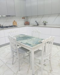 ميز طعام • طاولة طعام • طاولات وكراسي • ميز وكراسي • طقم طعام • 4 كراس...