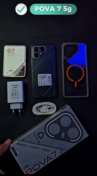 تكنو بوڤو 7 التره نسخه 5G جهاز ذاكرته 256 داخليه 16+8 جهازي 120فريم بل...