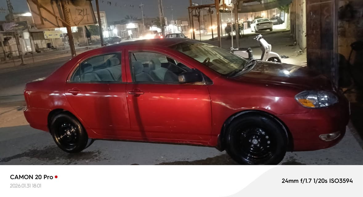 السلام عليكم شباب كورولا للبيع نحله موديل 2004 سياره جاهزه وارد امريكي ليبل واحد السياره ما مبدل بيها ولا قطعه مكفوله من الضربه للتبديل سياره محرك جير جاهزه كهربائيات كلها شغاله على البلاد وضع الشركه تبريد تدفئه حداديه تخون تاير كله مقفول رقم مثنى مكان السياره ناصريه سعر السياره 80 وبيها مجال رقم الهاتف ***********
