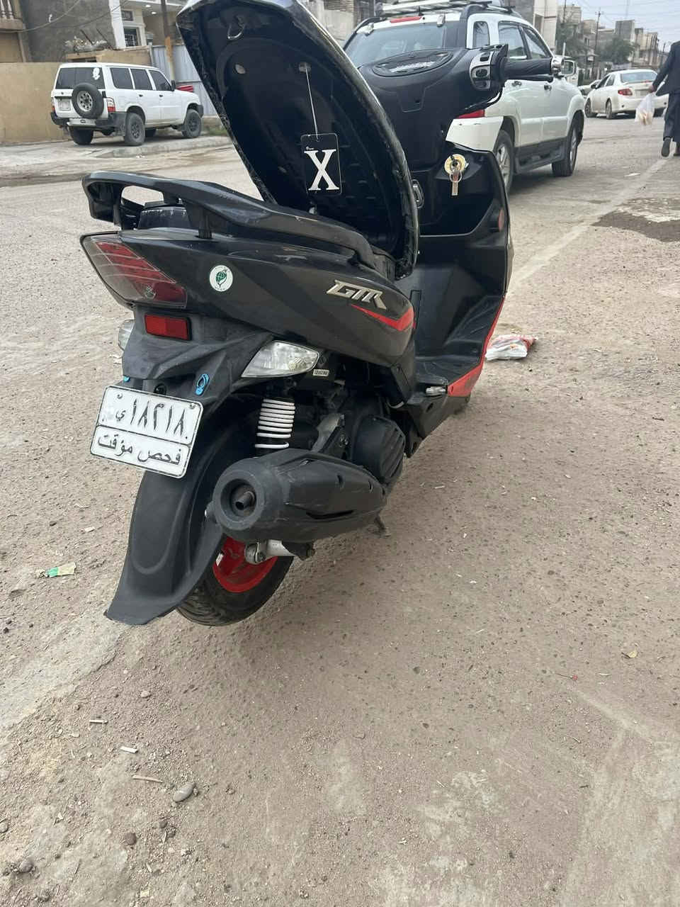 السلام عليكم دراجه جيتي ار مديل 14 دشبول 3 الوان كفاله عامه اوراق كامله  دراجه نازله رمبه قبل شهر بلاديه من الطول لطول برغي ما ناقصها كامله مكمله من كلشي السعر مليون مكاني بغداد البياع رقم *********** بي واتساب
