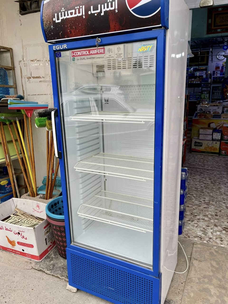 السلام عليكم
براد ايكور التركي
حجم الكبير
كلش نظيف
مداخل تصليح ابداً
ملك شخصي
وليس تابع للشركة
تبريد ثلج
سعره ب ٥٠٠
العنوان بغداد
الشراي يتصل
هـ/***********
