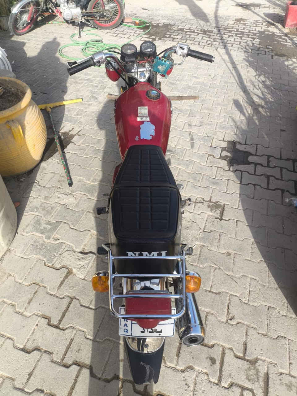 سلام عليكم دراجة نامه برو اوراق اصولي العنوان النجف حي العسكري شارع السبيس السعر 800وبيها مجال دراجه احله من صوره
