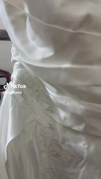 بدلة عروسة • مقاس ٣٦-٣٨ • جديدة بليبل