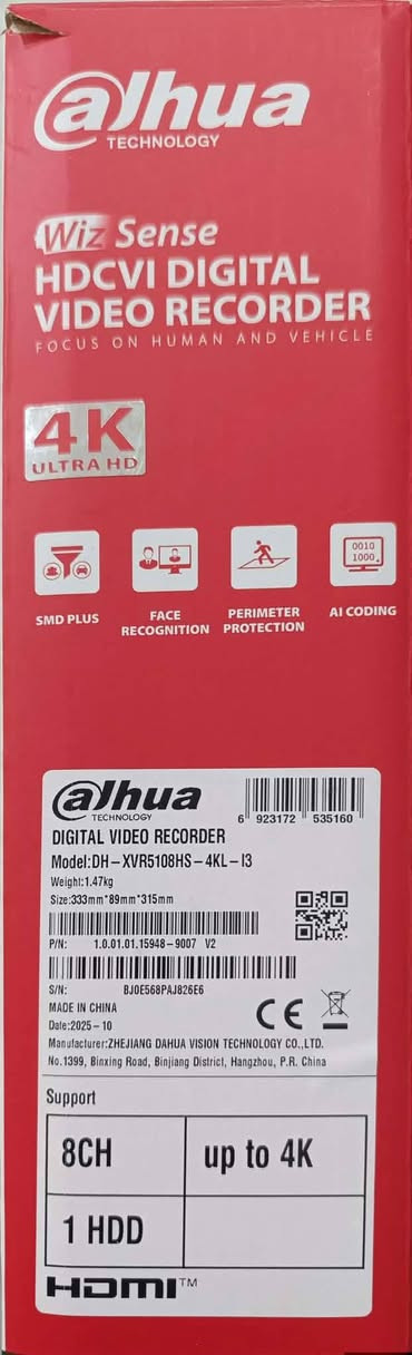 دقة 4K وذكاء اصطناعي في جهاز واحد 🛡️
اكتشف الأمان الحقيقي مع جهاز Dahua WizSense (DH-XVR5108HS-4KL-I3)، الذي يتميز بدقة 4K Ultra HD فائقة الوضوح. بفضل تقنيات الذكاء الاصطناعي، يركز الجهاز على حركة البشر والمركبات لضمان تنبيهات دقيقة وفعالة، مع تقنية AI Coding التي توفر مساحة التخزيـن دون التأثير على جودة الصورة.
خيارك الاحترافي لمراقبة ذكية وأداء مستقر.


**إذا كنت صاحب هذا الإعلان وتريد حذفه لأي سبب، رجاءا أرسل رسالة إلى الدعم الفني**