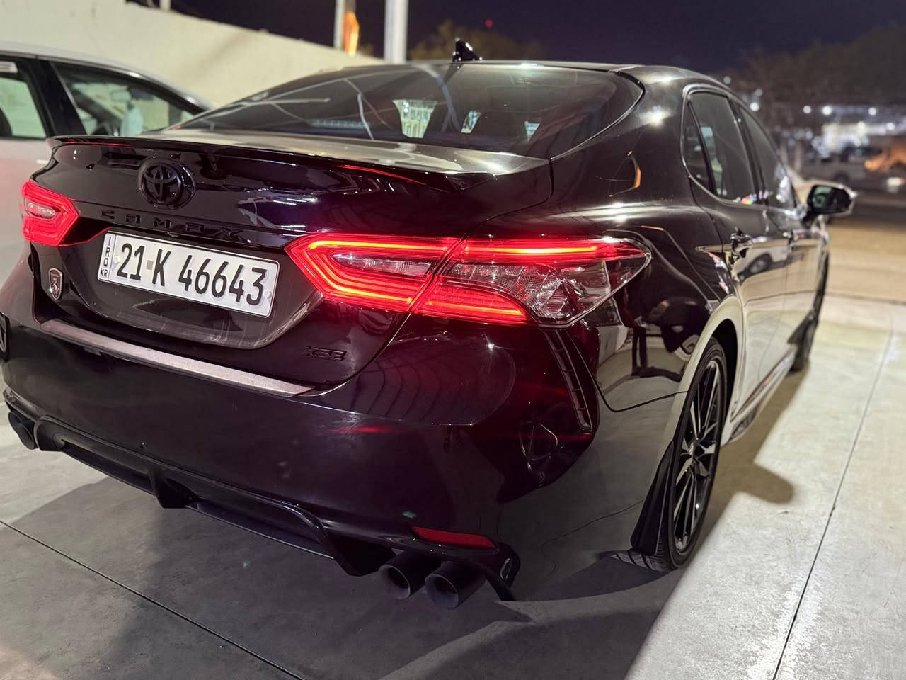 كامري موديل 2024 XSE
ممشى 34
سياره فول مواصفات عدا فتحه 
داخل احمر بلادي
لايتات LED
بكلايت LED
بريك بصمه 
شاشه كبير 
ويل 19بلادي
كشنات جلد تدفئه
سياره مبدل جاملغ بلادي وبنيد صبغ بدون دواخل بدون شاصي بدون لغد 
جديد مرقم باسمي
صور الحادث ورقم الشاصي داخل المنشور 
مكان السياره كركوك 
فقط بيع بدون مراوس 
للاستفسار 
*********** بي واتساب 
السعر 217وبيها شويه مجال
