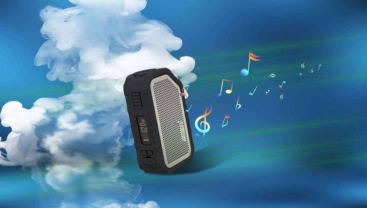 ، وهو عبارة عن جهاز تدخين إلكتروني (vape) متعدد الوظائف.
مكبر صوت بلوتوث: يدمج الجهاز تقنية بلوتوث ليعمل كمكبر صوت للموسيقى بالإضافة إلى وظيفته الأساسية. 

تصميم متين ومقاوم: يتميز بهيكل مقاوم للماء والصدمات، مما يجعله مناسبًا للأنشطة الخارجية. 

الطاقة والبطارية: يعمل بقدرة تصل إلى 80 وات، ويحتوي على بطارية داخلية بسعة 2100 مللي أمبير. 

شاشة عرض: مزود بشاشة OLED مقاس 0.91 بوصة لعرض بيانات التشغيل بوضوح.


**إذا كنت صاحب هذا الإعلان وتريد حذفه لأي سبب، رجاءا أرسل رسالة إلى الدعم الفني**