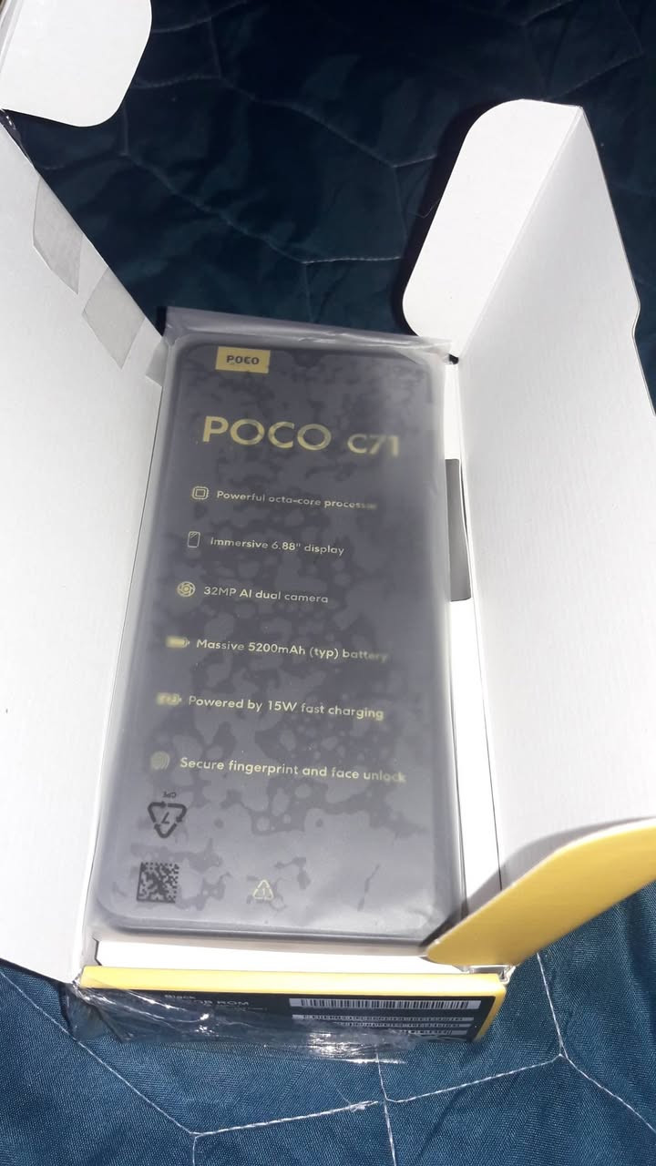 Poco c71 جديدالذاكرة ١٢٨ السعر ١٠٠ بغداد قرب جامع النداء او الاتصال على الرقم ***********
