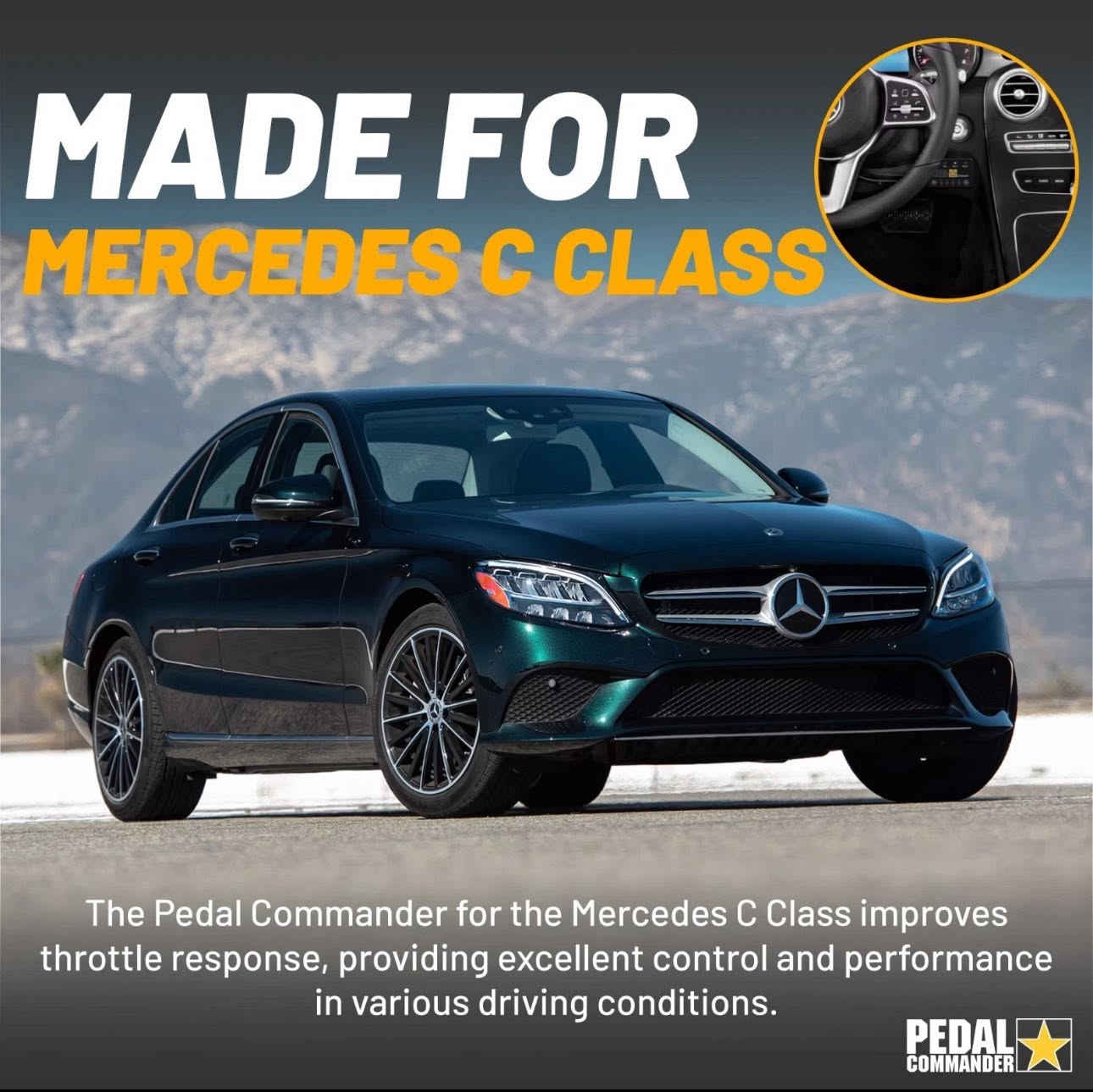 السلام عليكم 
مزاد يبدي من 150 الف 

يعد Pedal Commander نظاماً عالمياً للتحكم في استجابة دواسة الوقود، مصمماً لإزالة تأخير استجابة الدواسة الإلكترونية وتسريع الاستجابة الفورية للمحرك.يتميز الجهاز بأربعة أوضاع قيادة (Eco، وCity، وSport، وSport +) و36 مستوى ضبط مختلف للتخصيص الكامل.يوفر الجهاز سهولة التركيب "التوصيل والتشغيل" (Plug and Play) والتحكم عبر تطبيق الهاتف الذكي عبر البلوتوث.يأتي المنتج مع ضمان لمدة عامين ولا يؤثر على ضمان السيارة أو يتدخل في وحدة التحكم الإلكتروني (ECU) الخاصة


**إذا كنت صاحب هذا الإعلان وتريد حذفه لأي سبب، رجاءا أرسل رسالة إلى الدعم الفني**